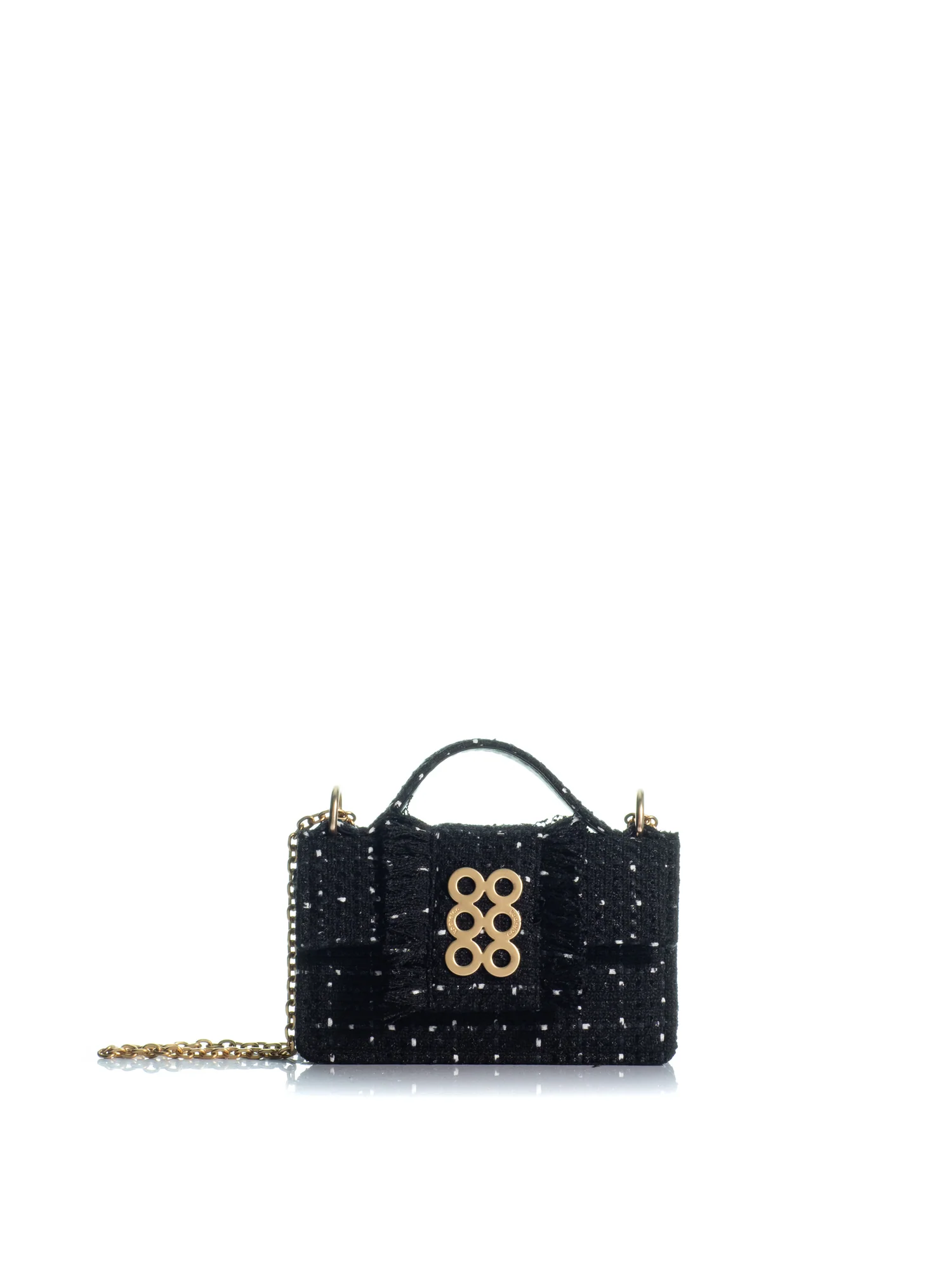 KoorelooHandbagsThePetiteBassetTweedBlack_White-1