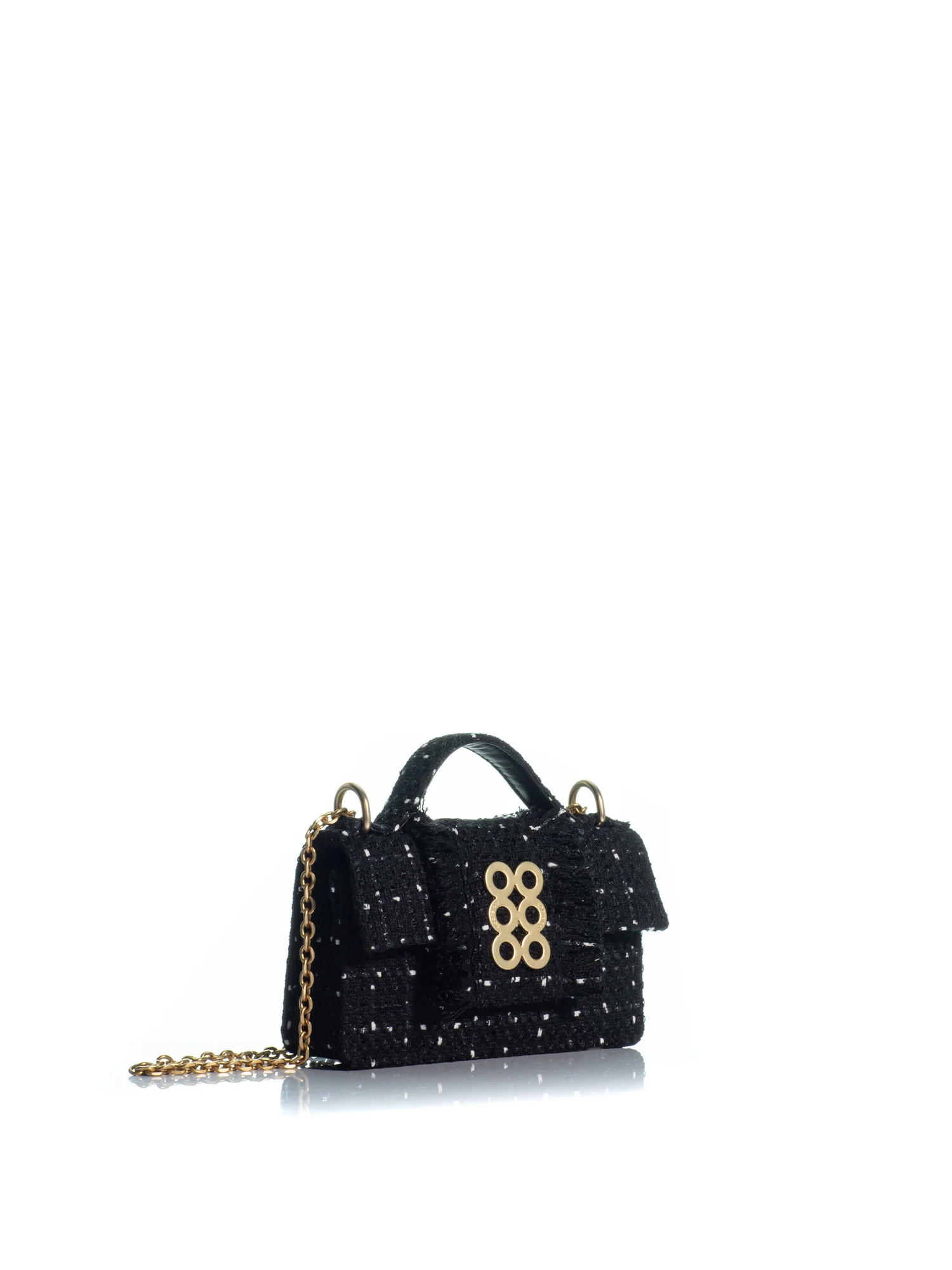 KoorelooHandbagsThePetiteBassetTweedBlack_White-2